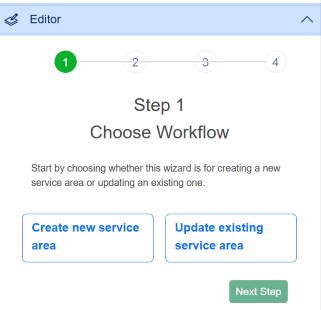 Water Supply Service Area Editor Step 1