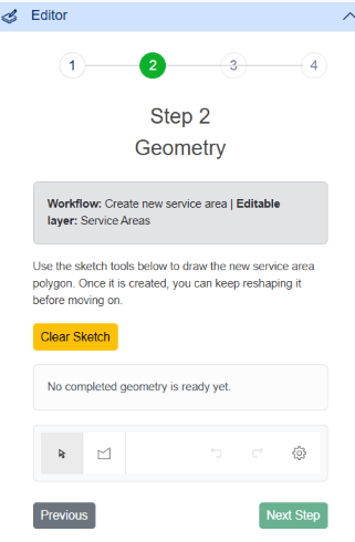 Water Supply Service Area Editor Step 2