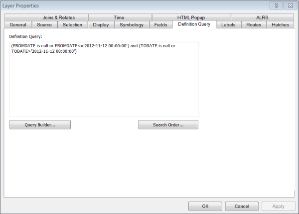 Definition Query for TVD Definition Query for TVD
