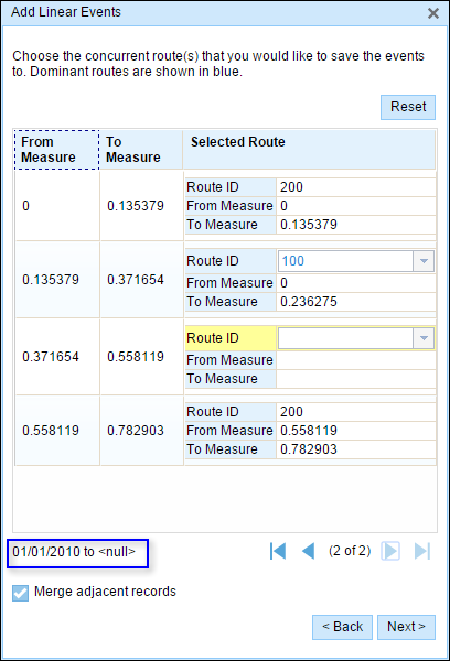 Second time range Second time range